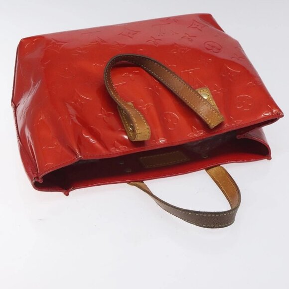 LOUIS VUITTON Monogram Vernis Reade PM Hand Bag Red Rouge M91088 LV Auth bs26993 - Picture 7 of 16